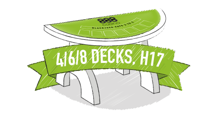 4/6/8 decks, H17