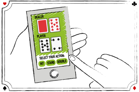 Playing blackjack on your mobile phone