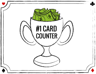 Trophy with text #1 CARD Counter